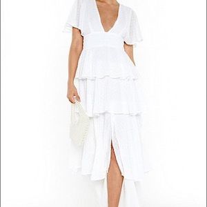 Missguided Layere White Dress